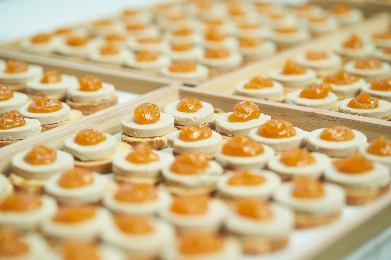 Tostas de foie con mermelada artesana para evento privado